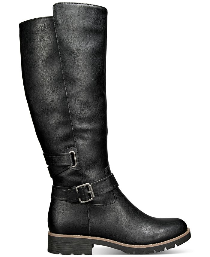 Sun + Stone Blakelyy Buckled Riding Boots, Created for Macy's - Macy's