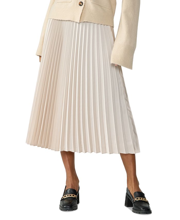 Sanctuary Women's Everyday Pleated Midi Satin Skirt - Macy's
