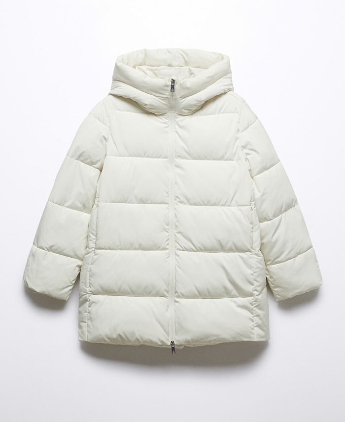 MANGO Women's Hood Quilted Coat Macy's