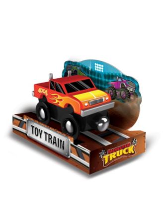 Monster Truck Wooden Toy Train Engine For Kids