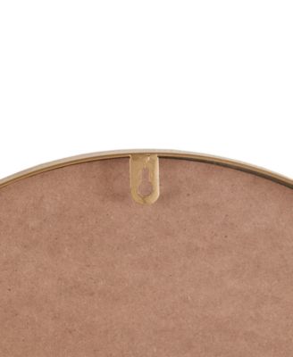 Adaline 16" x 26" x 2" Arched Metal Floral Wall Mirror