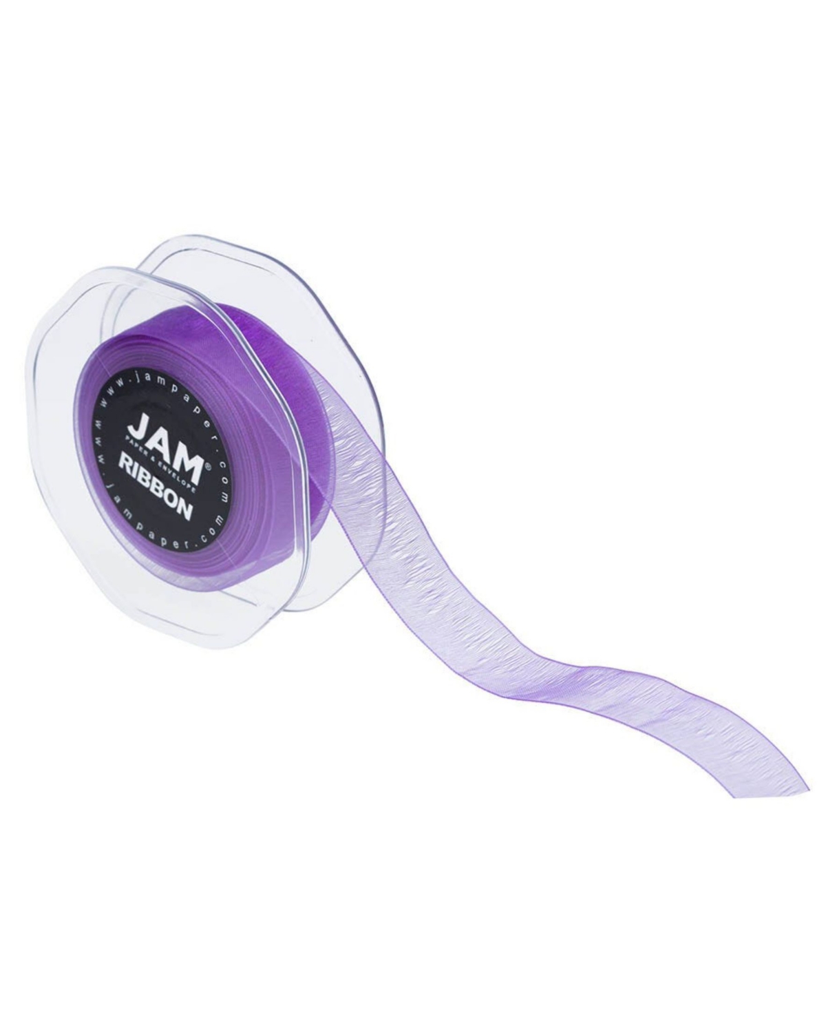 Shop Jam Paper Sheer Ribbon In Purple