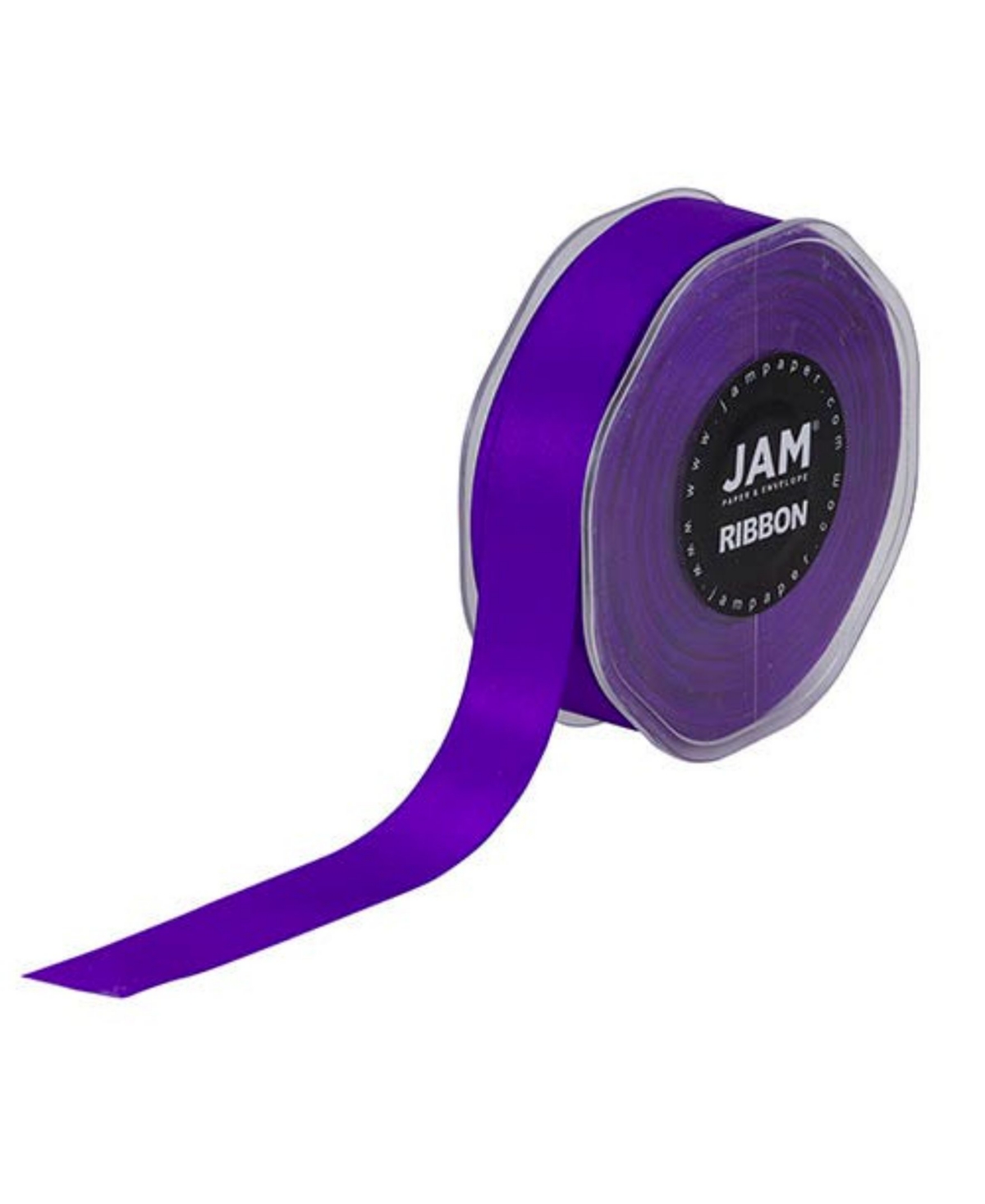 Jam Paper Double Faced Satin Ribbon In Purple