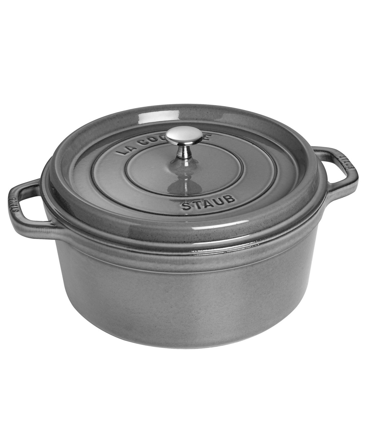 Staub Cast Iron 7-qt. Round Dutch Oven In Black