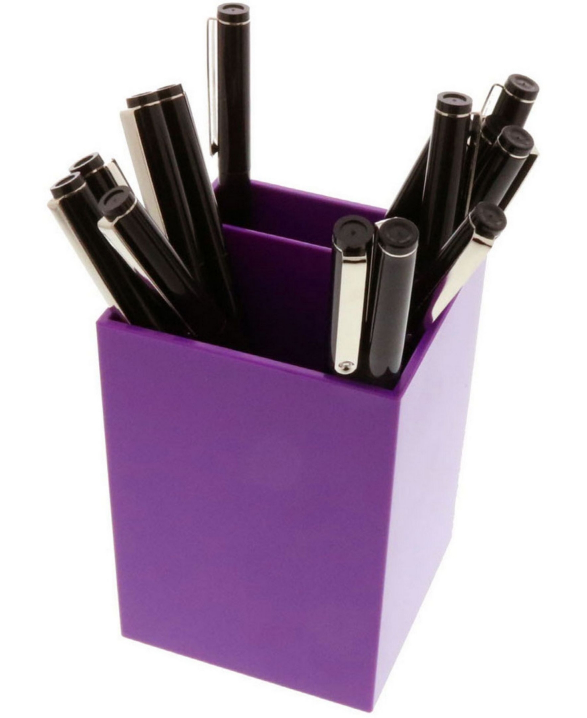 Shop Jam Paper Plastic Pen Holder In Purple