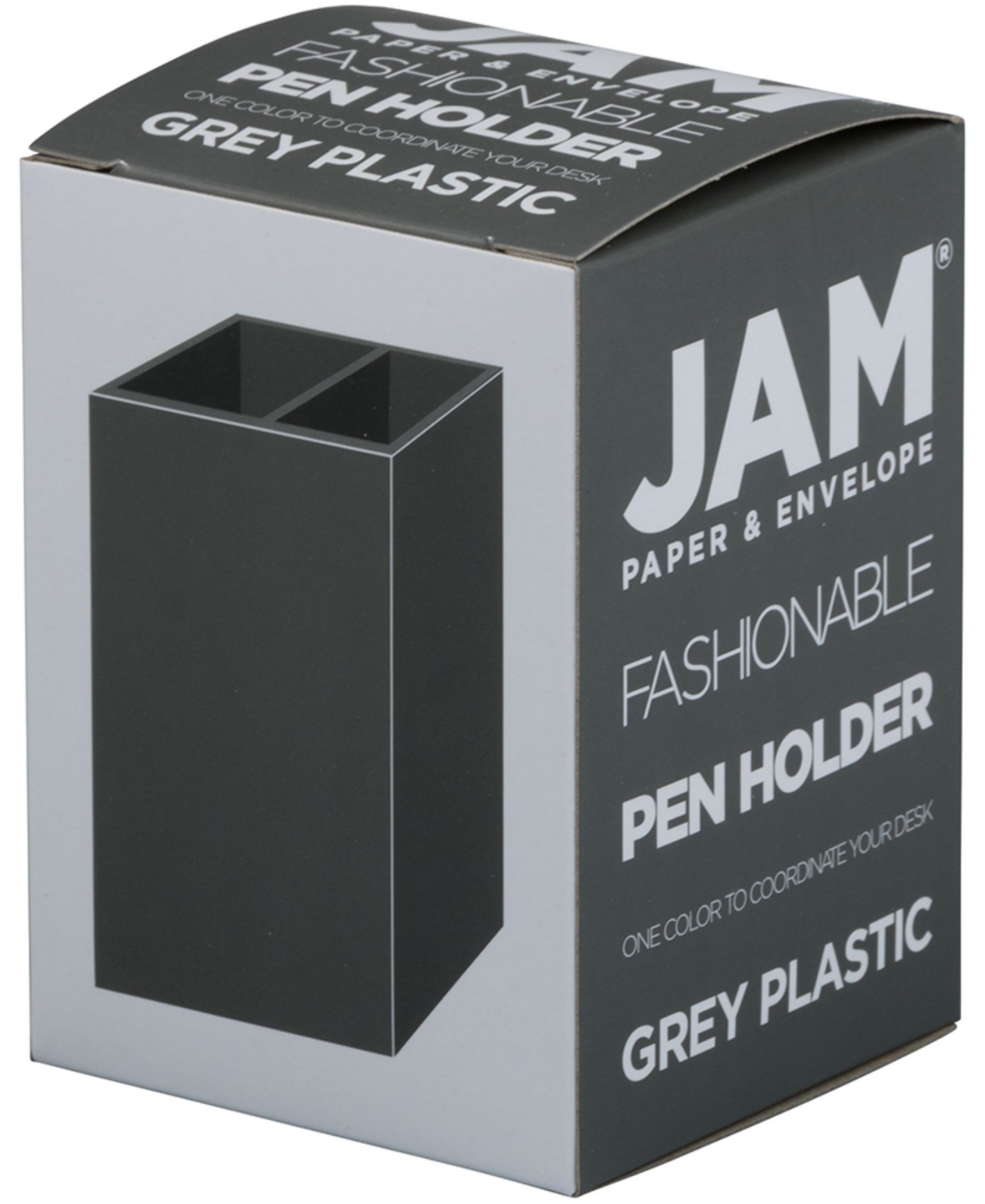 Shop Jam Paper Plastic Pen Holder In Gray