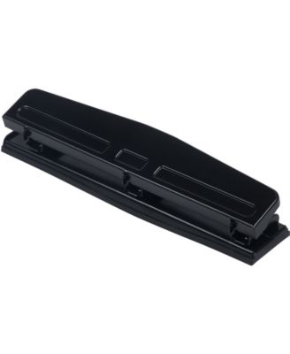 Jam Paper Metal 3 Hole Punch - 10 Sheet Capacity - Hole Puncher Sold Individually - Black