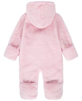 Baby Boys and Girls Hooded Sherpa Coverall