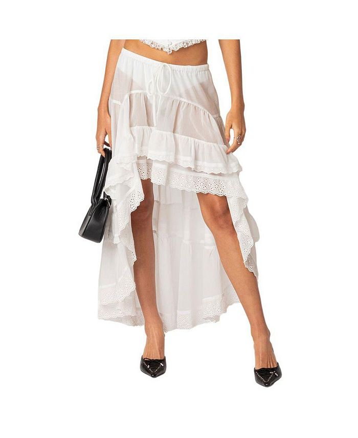 White maxi skirt macy's store