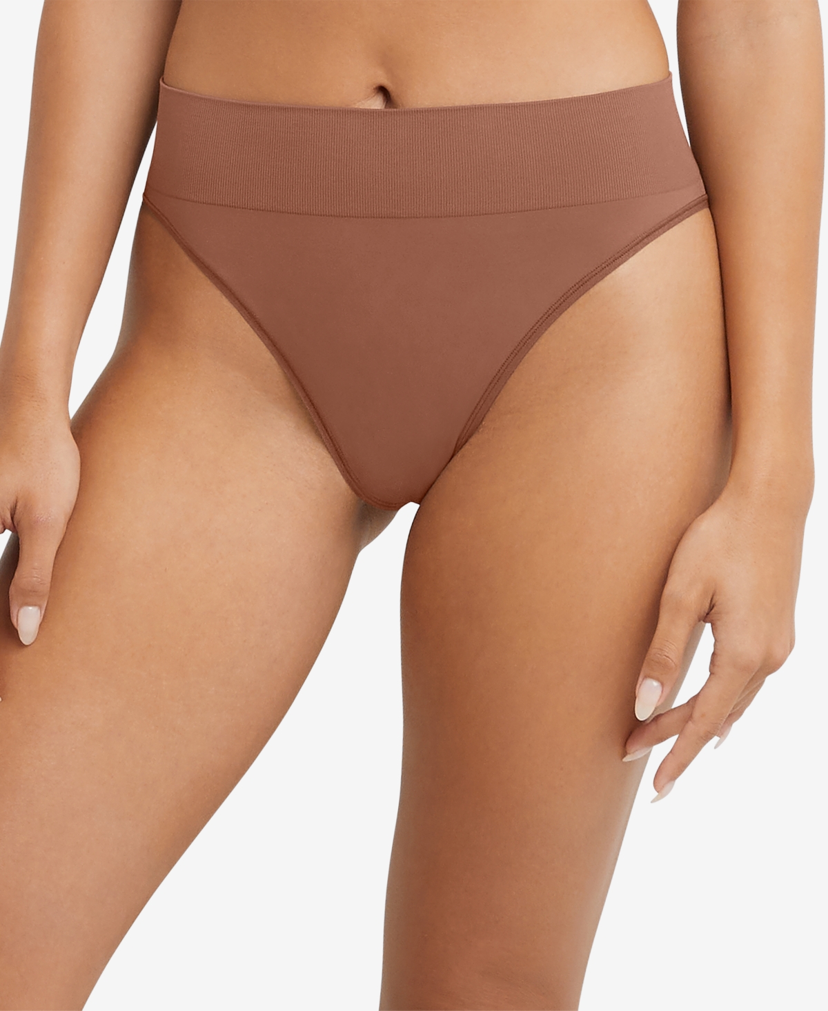Maidenform M Seamless High Leg Bikini Underweardm2317 In Bronzed Chestnut