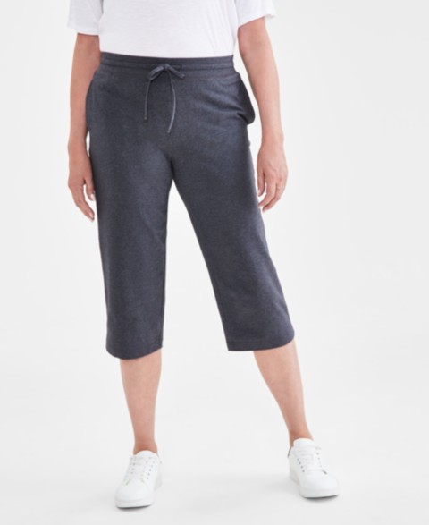 Женские Style & Co Women's Mid Rise Capri Sweatpants