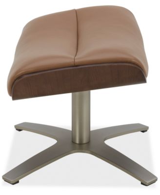 Janer 22" Leather Ottoman