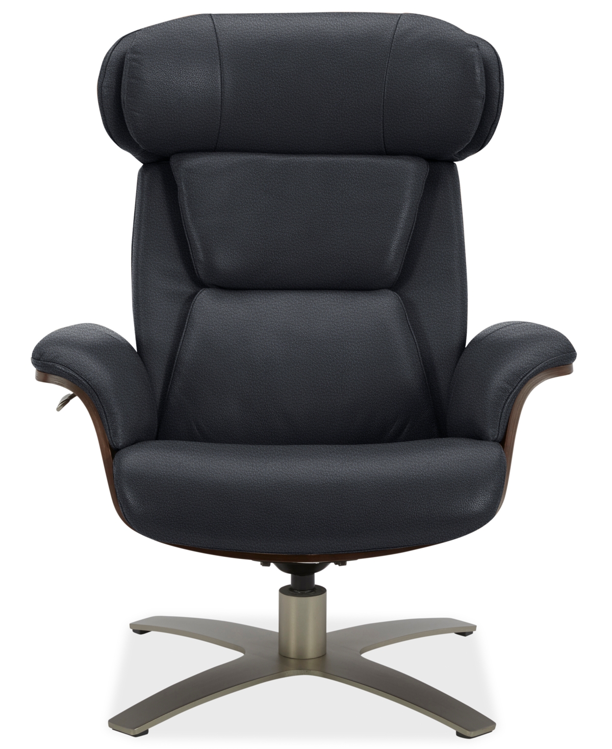 Janer Leather Swivel Chair, Created for Macy's