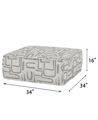 Rosecrans 34" Fabric Ottoman
