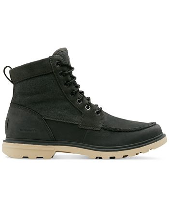 Sorel Men's Carson Moc Boot Coal/Oatmeal / 8