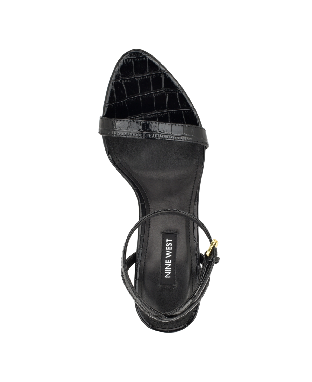 Nine West Women's Reina Ankle Strap Stiletto Sandals In Black