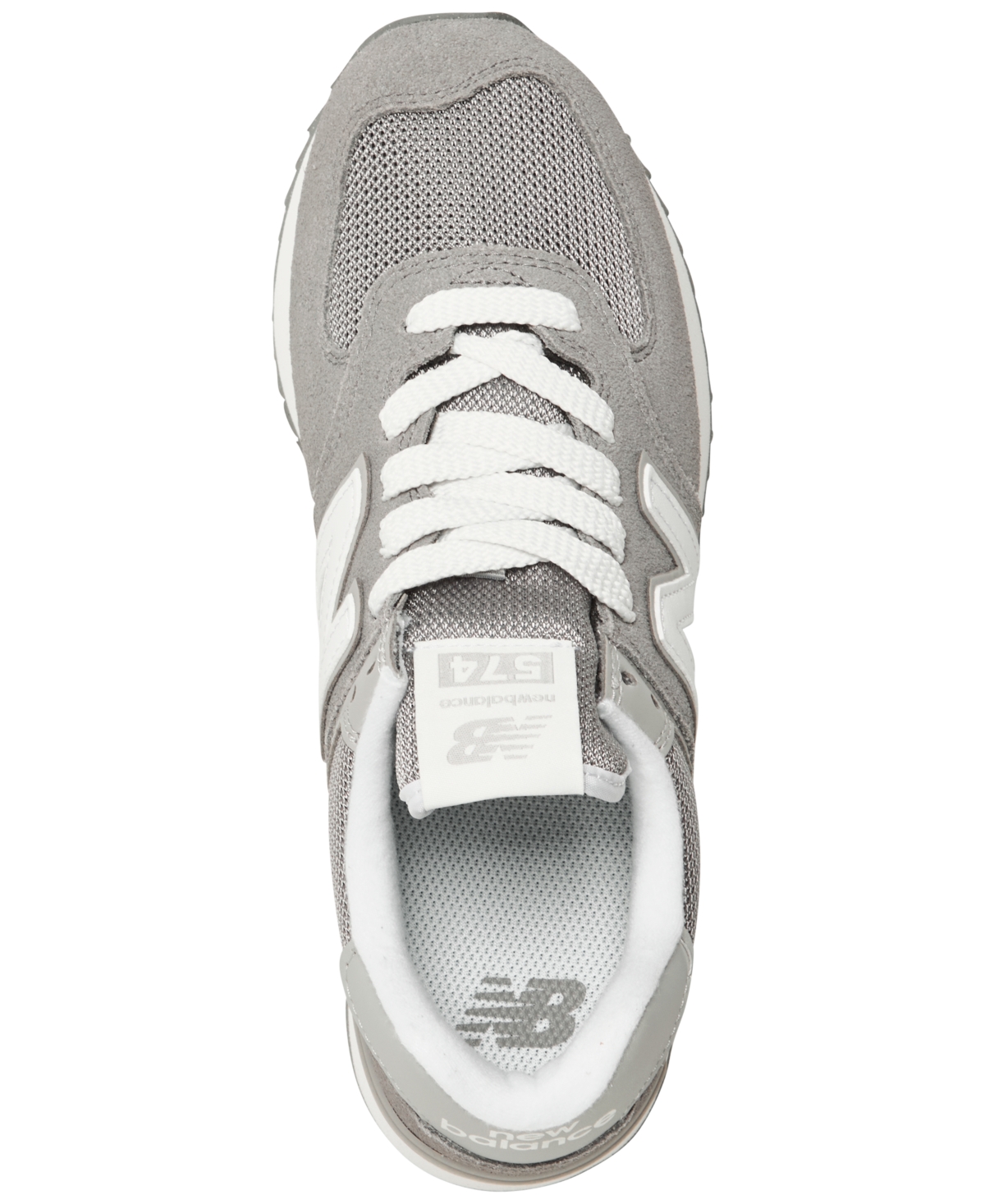 New Balance Women's 574+ Casual Sneakers From Finish Line - Raincloud, White