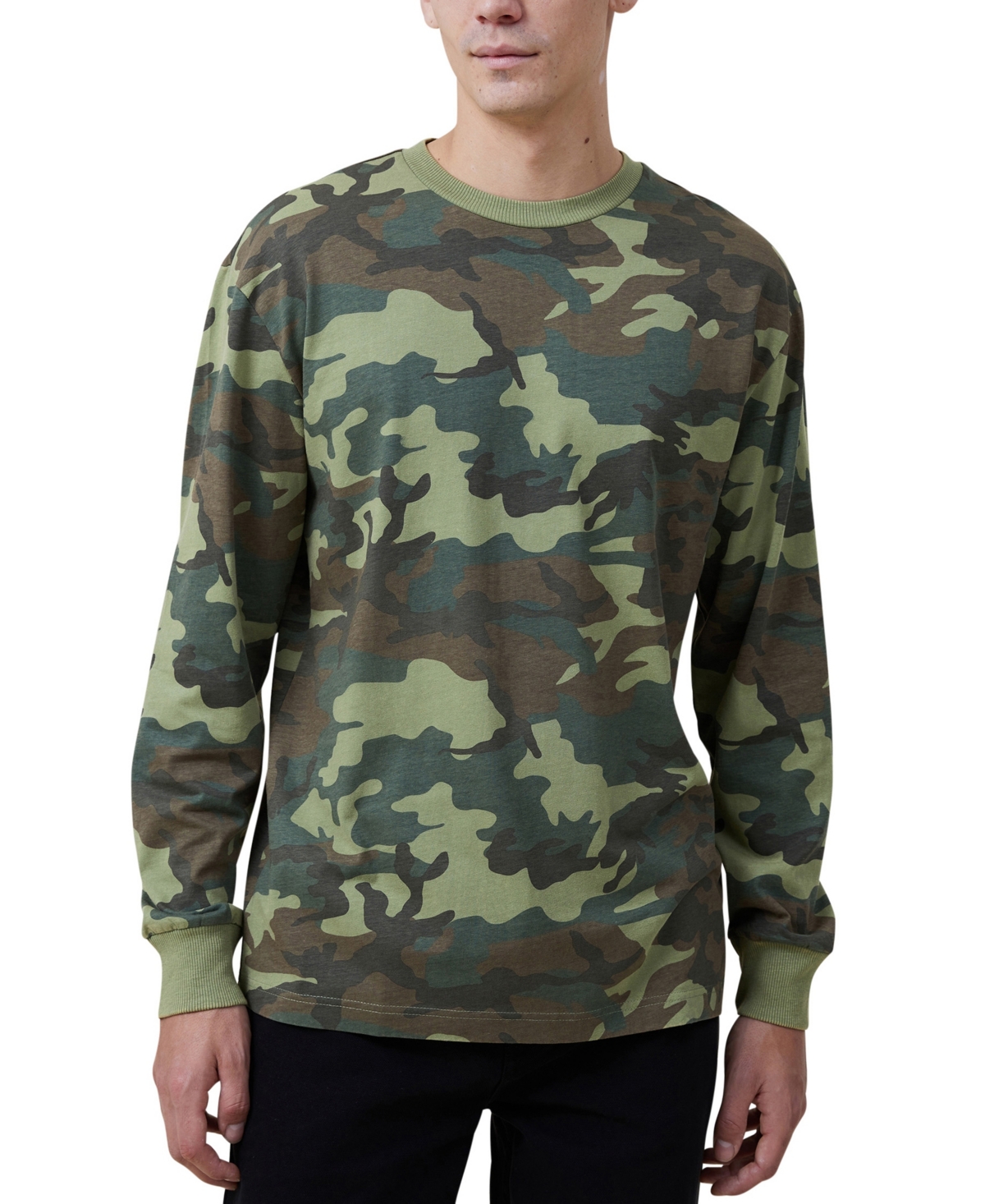 Cotton On Men's Loose Fit Long Sleeve T-shirt In Camo