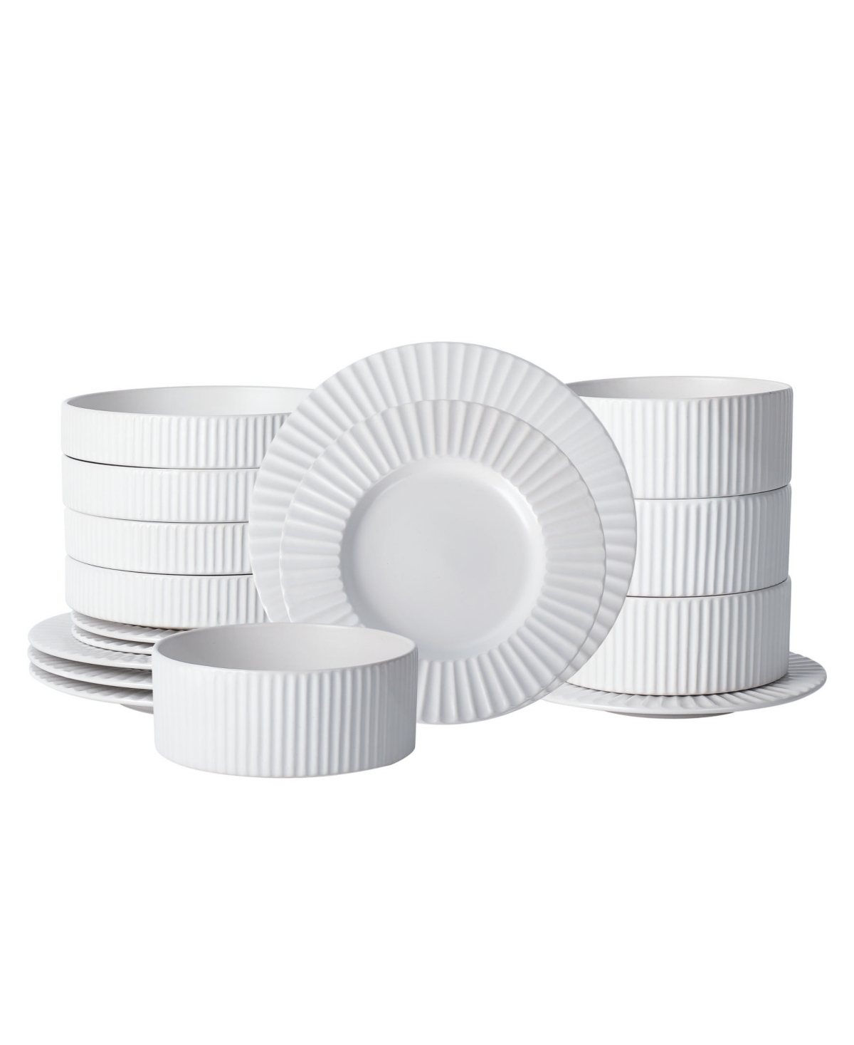 Lusso 16 Pc. Dinnerware Set, Service for 4 - Redwood