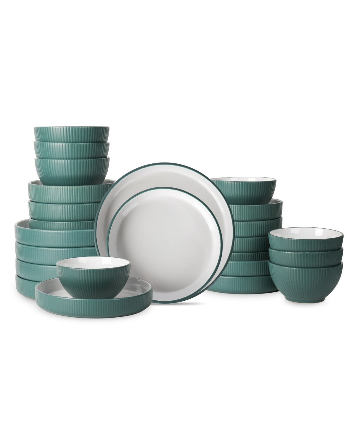 Christian Siriano Larosso 24 Pc. Dinnerware Set, Service for 8