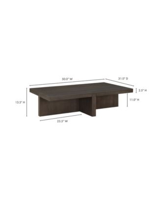 Folke 50" Oak Rectangle Coffee Table
