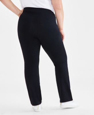 Plus Size High-Rise Bootcut Leggings, Macy's Exclusive