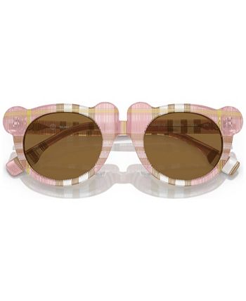 Burberry JB4355 Kids 43 Bronze & Check Pink Sunglasses