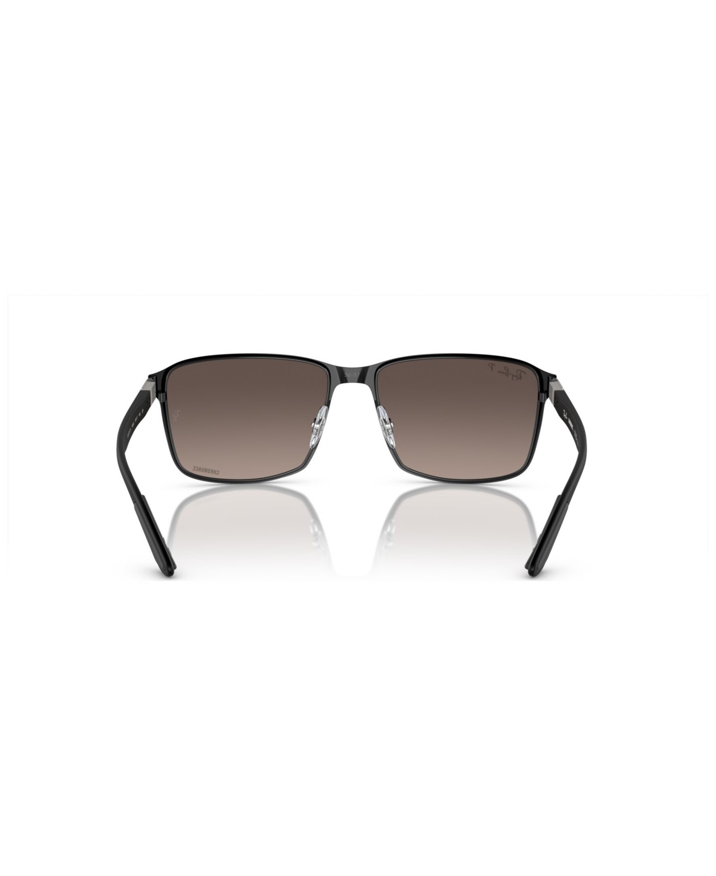 Солнцезащитные очки Ray-Ban Unisex Polarized Sunglasses, Mirror Gradient Polar RB3721CH, цвет: Чёрный — фото 3