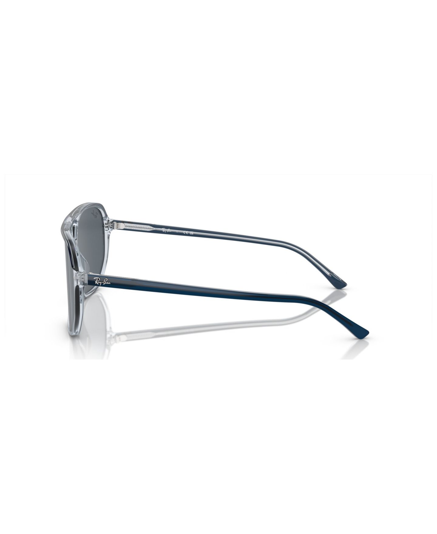 Солнцезащитные очки Ray-Ban Unisex Bill One Sunglasses RB2205, цвет: Синий прозрачный синий — фото 4