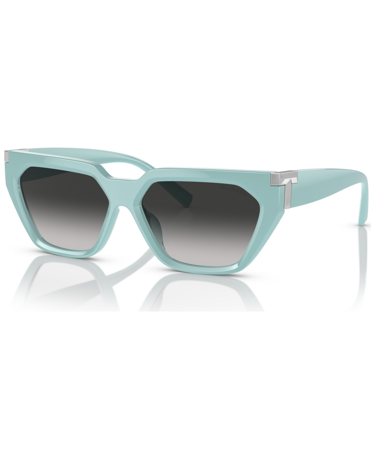 Tiffany & Co Women's Steve Mcqueen Sunglasses, Gradient Tf4205u In Tiffany Blue