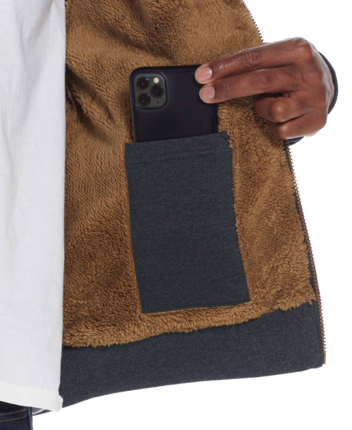 Weatherproof Vintage Men's Fleece Zip-Up Hoodie