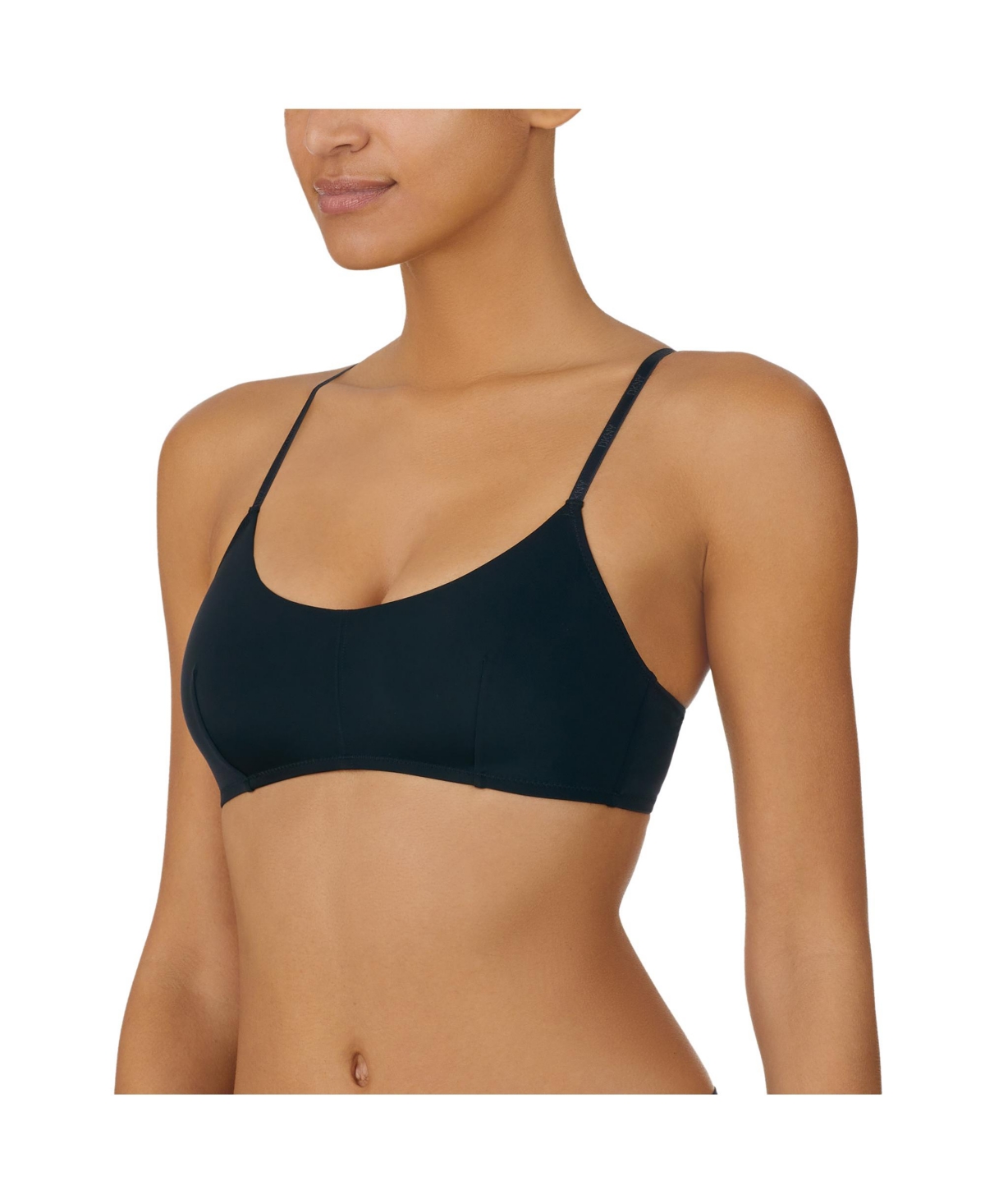 Shop Dkny Women's Micro Bralette Dk7306 In Black