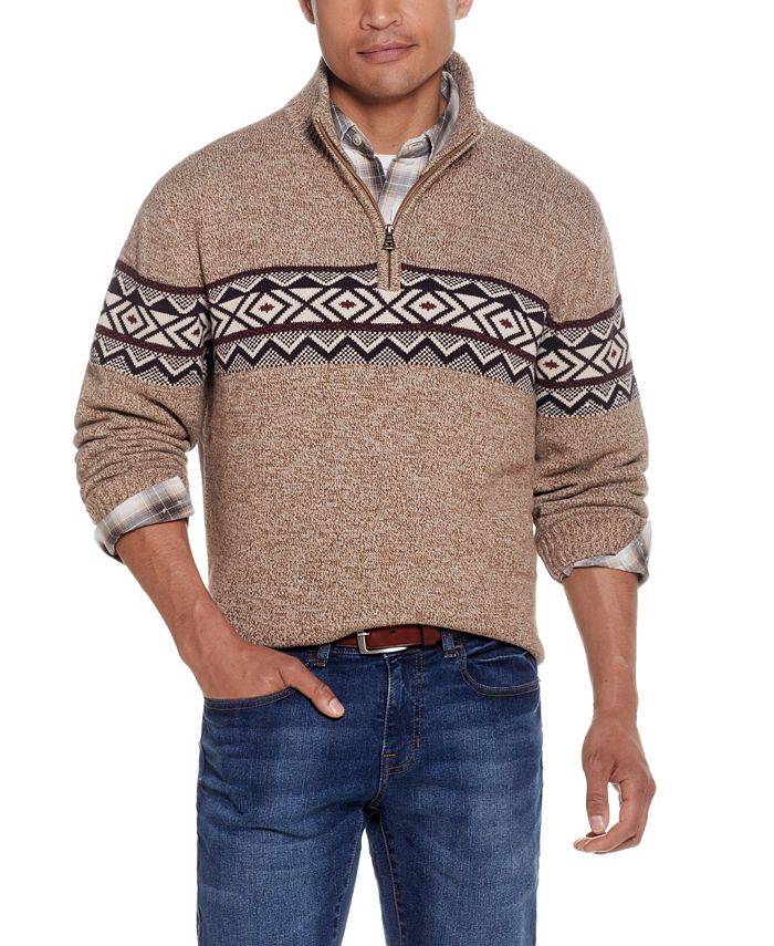 Macys mens sales quarter zip sweaters