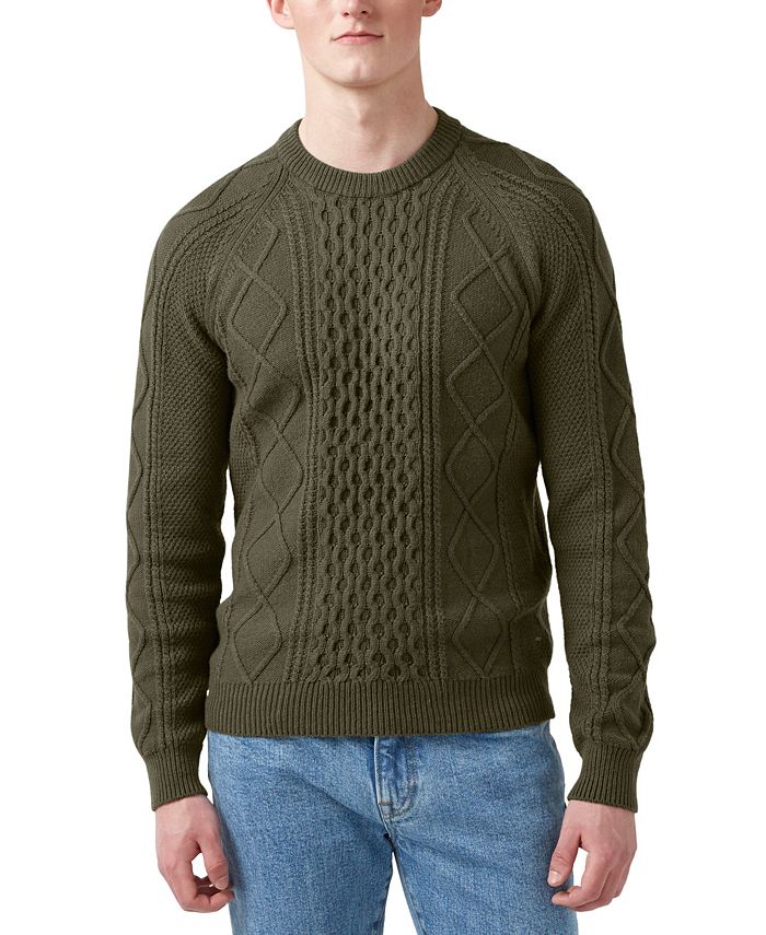 Buffalo David Bitton Men’s Wiloss Classic Cable Sweater - Macy's