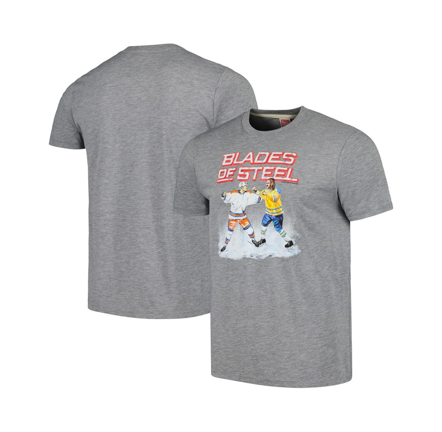 Men's and Women's Gray Blades of Steel Tri-Blend T-shirt