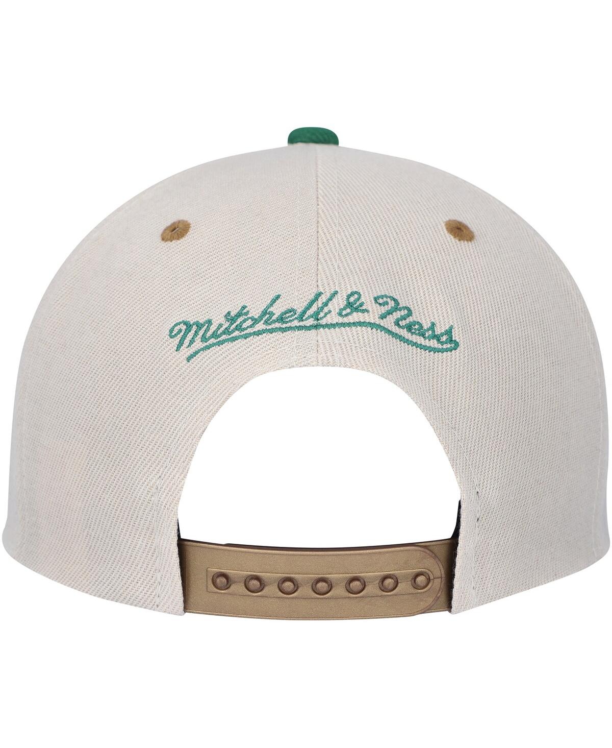 Mitchell & Ness Men's  Cream Boston Celtics Hardwood Classics Pop Snapback Hat In Cream