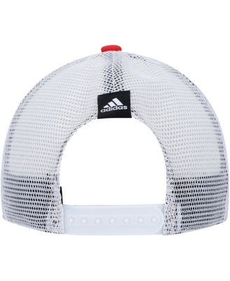 Women's Red, White Chicago Blackhawks Graphic Foam Trucker Snapback Hat