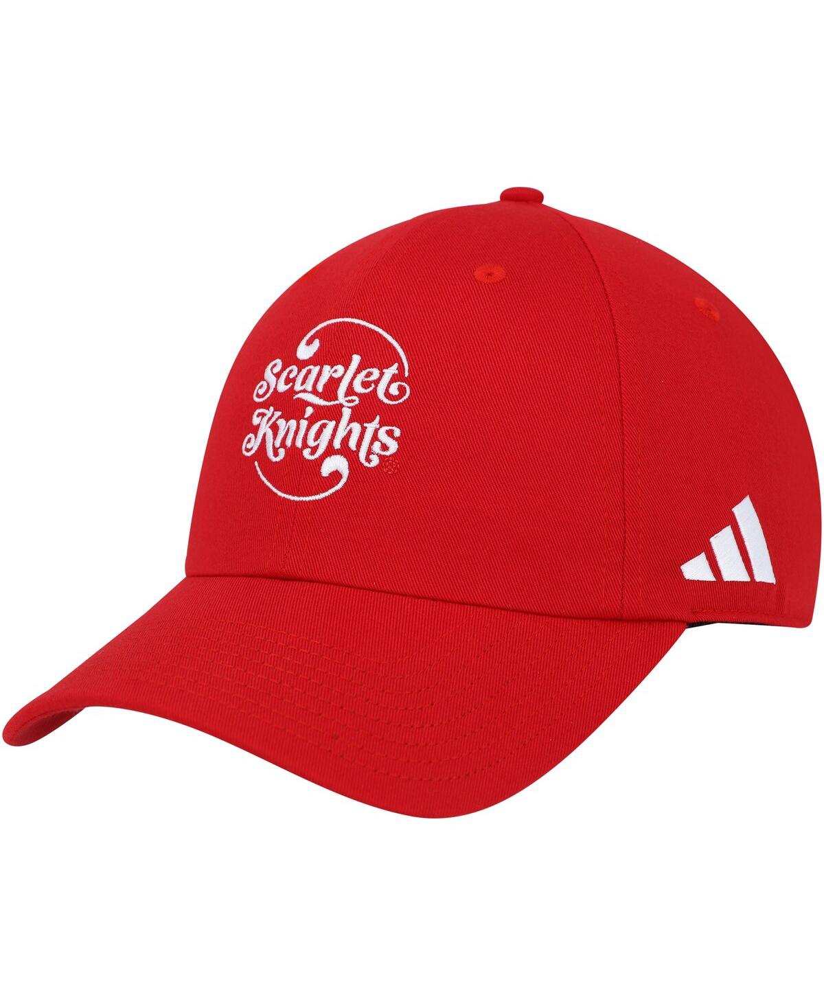 Shop Adidas Originals Men's Adidas Scarlet Rutgers Scarlet Knights Slouch Adjustable Hat