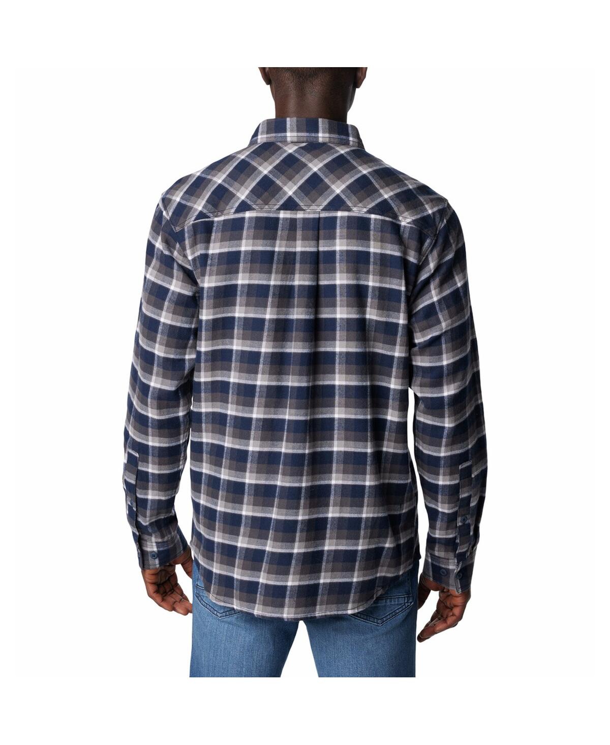 Shop Columbia Men's  Navy Dallas Cowboys Flare Gun Flannel Button-up Shirt