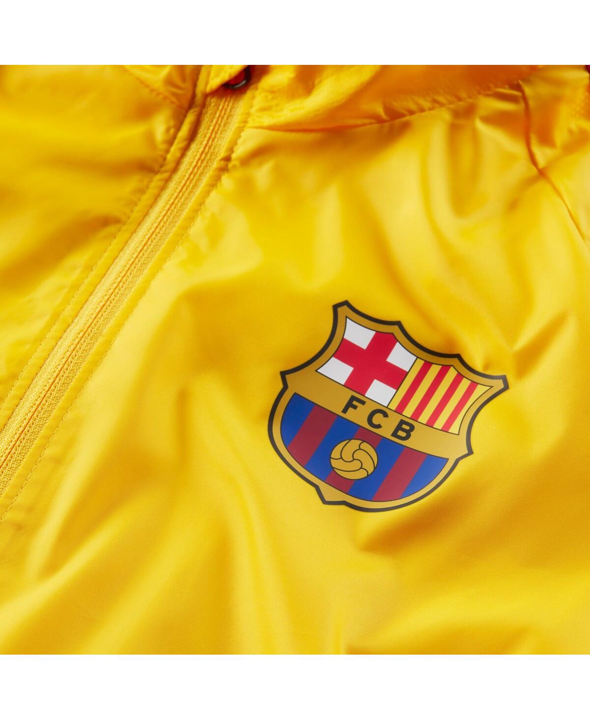 Shop Nike Big Boys  Yellow Barcelona Academy Awf Raglan Full-zip Jacket