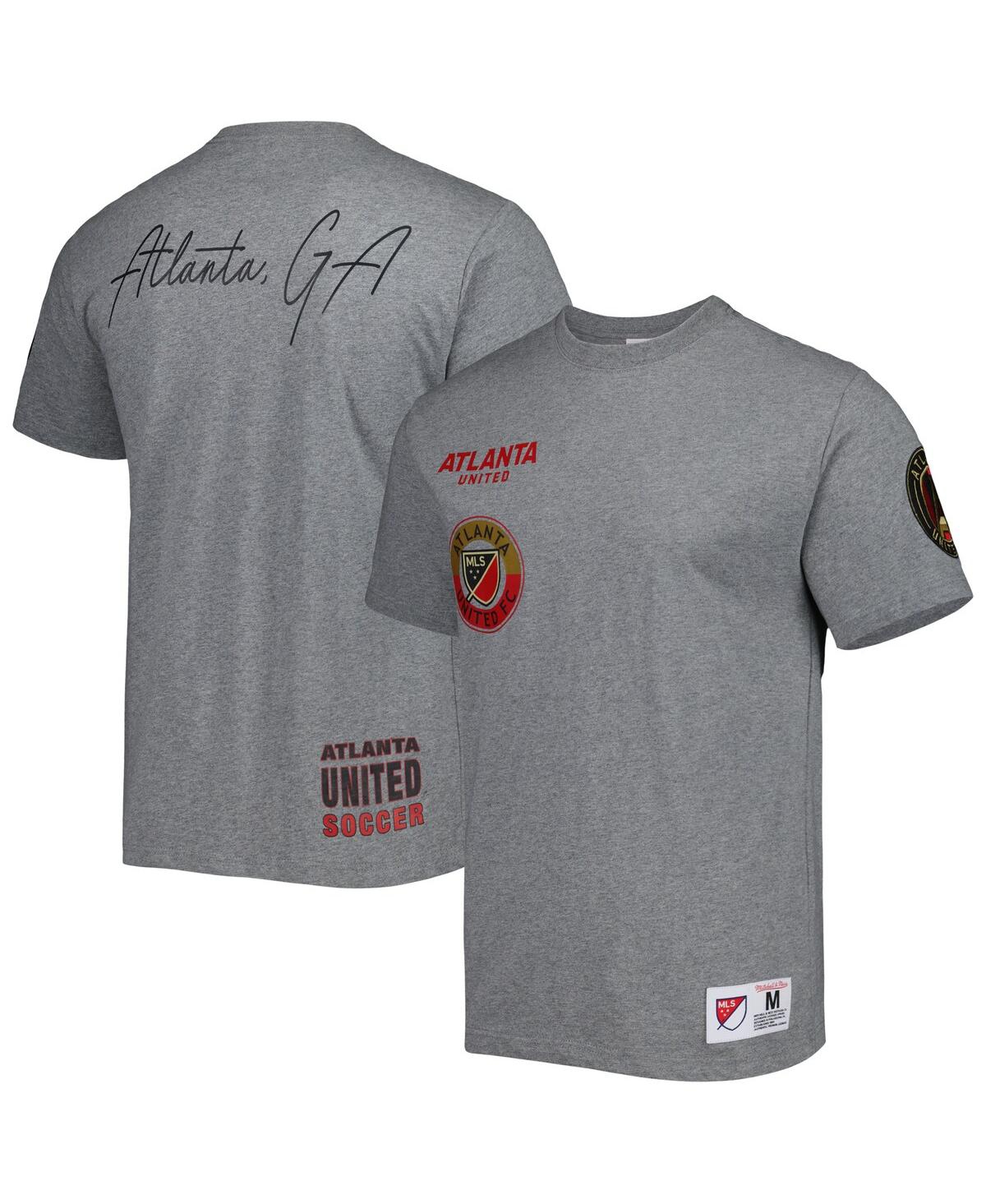 Shop Mitchell & Ness Men's  Gray Atlanta United Fc City T-shirt