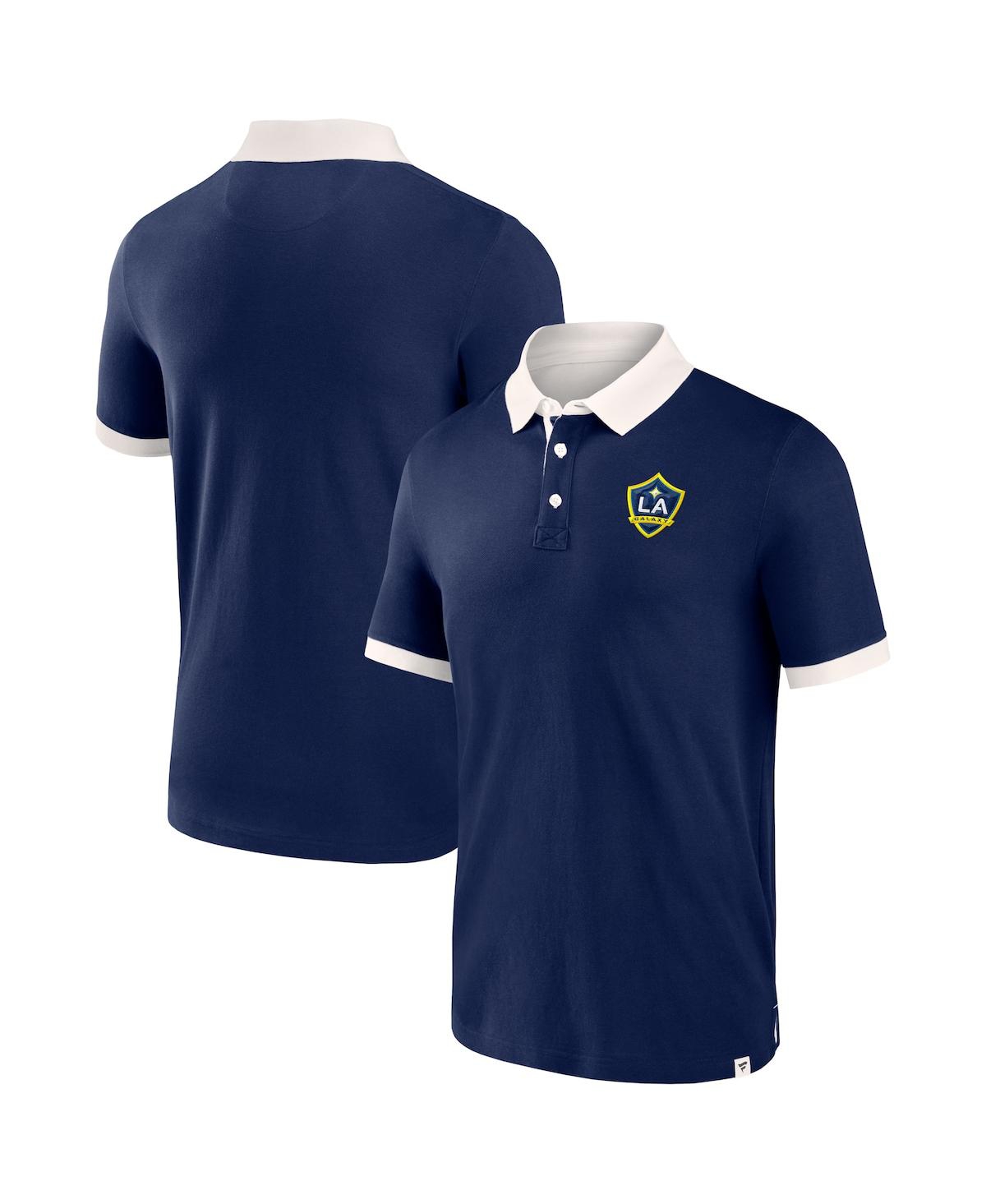 Shop Fanatics Men's  Navy La Galaxy Second Period Polo Shirt