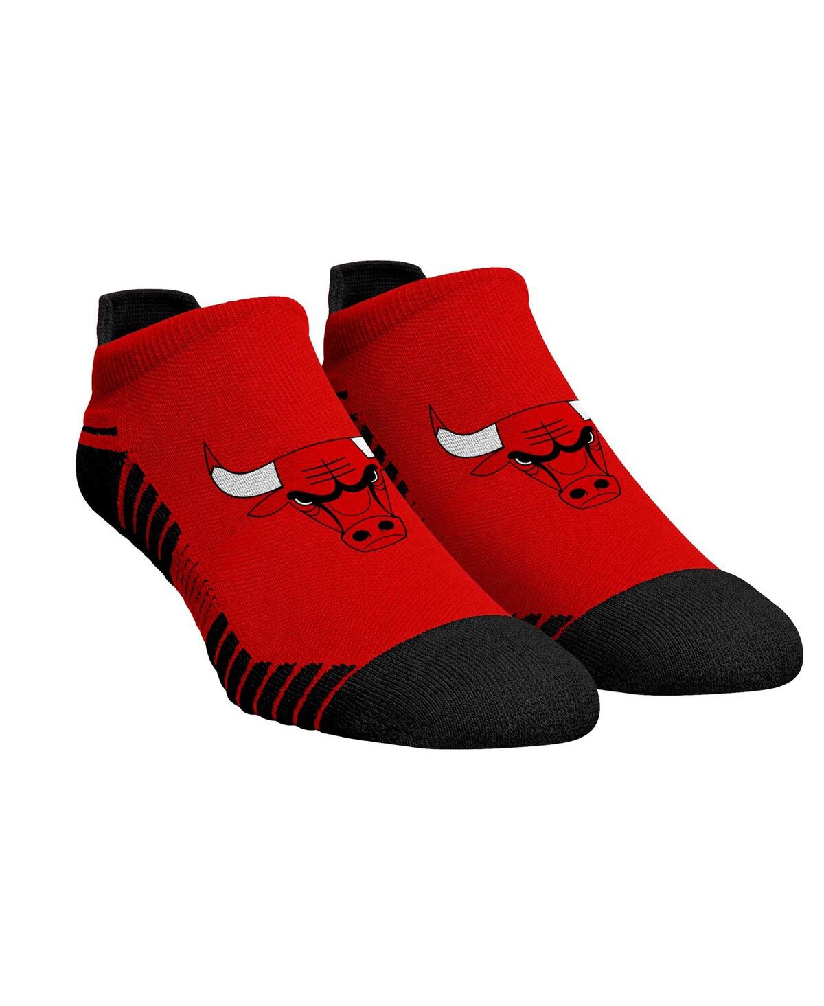 Rock 'em Men's And Women's  Socks Chicago Bulls Hex Performance Ankle Socks In Red