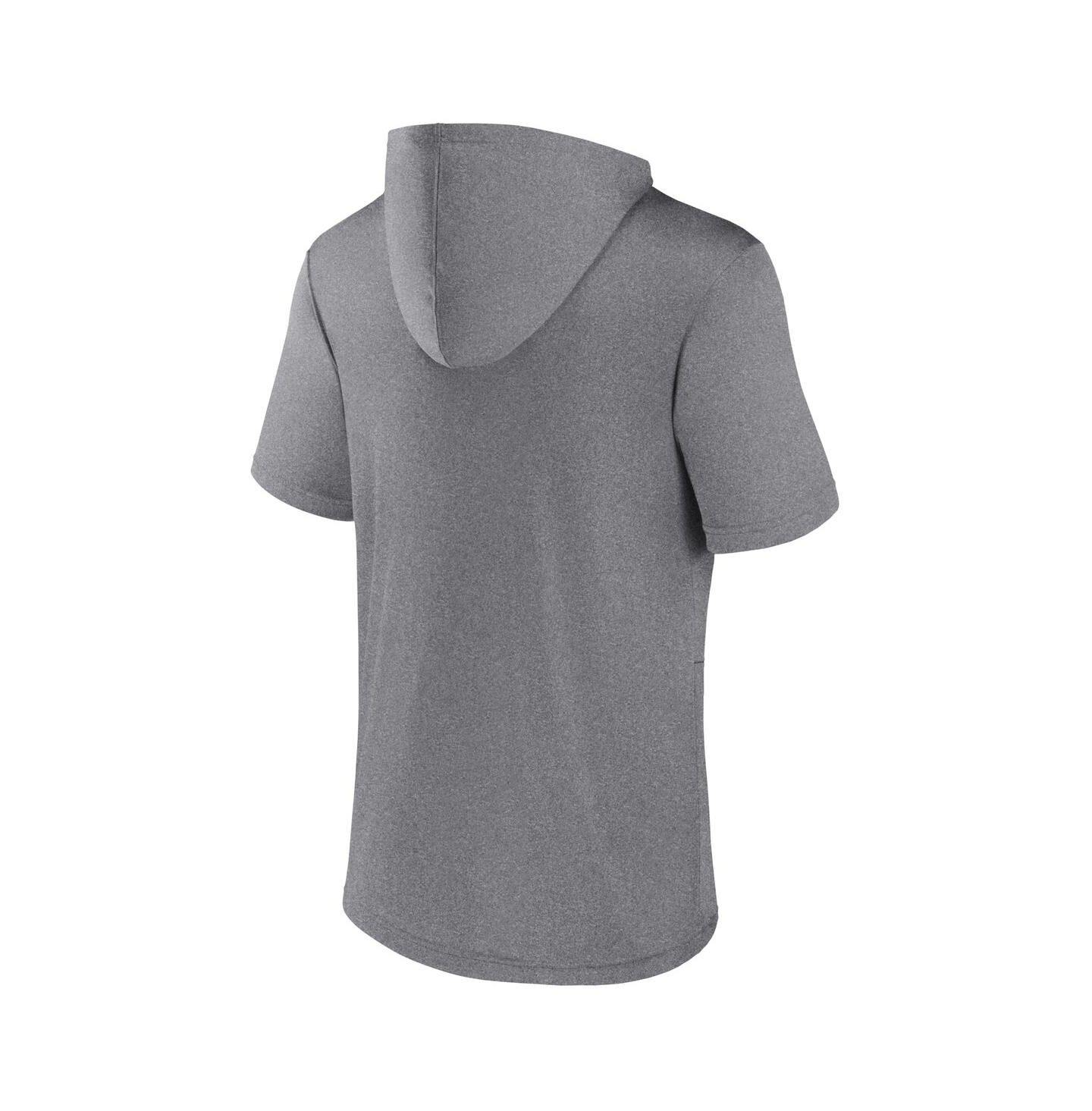 Мужское худи Fanatics Heather Gray Nebraska Huskers Modern Stack T-shirt — фото 3