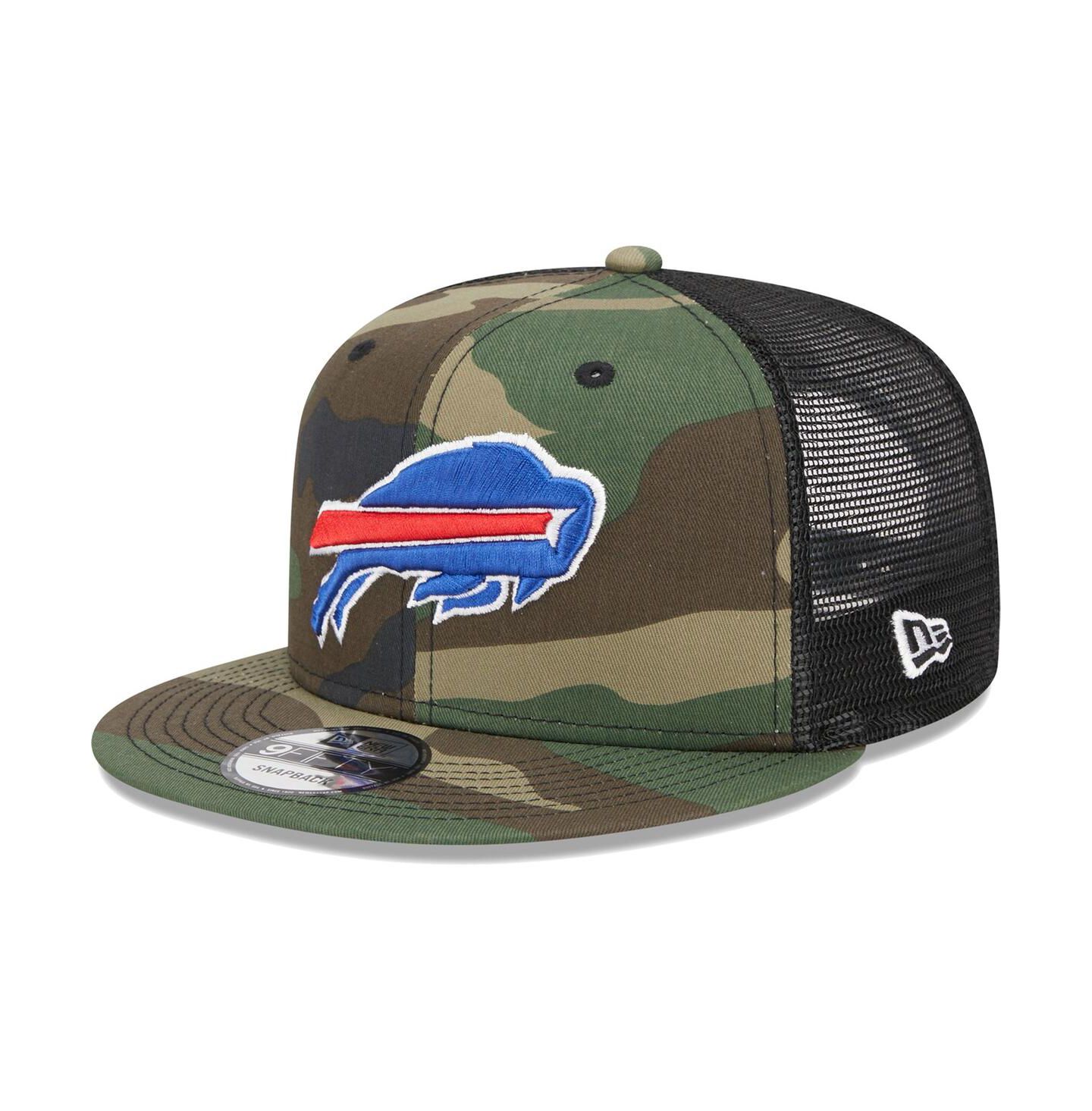 Мужская кепка New Era Camo Buffalo Bills Main Trucker 9FIFTY Snapback Hat — фото 2