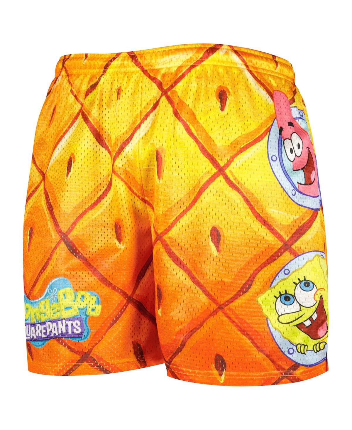 Shop Chalk Line Men's  Orange Spongebob Squarepants Shorts