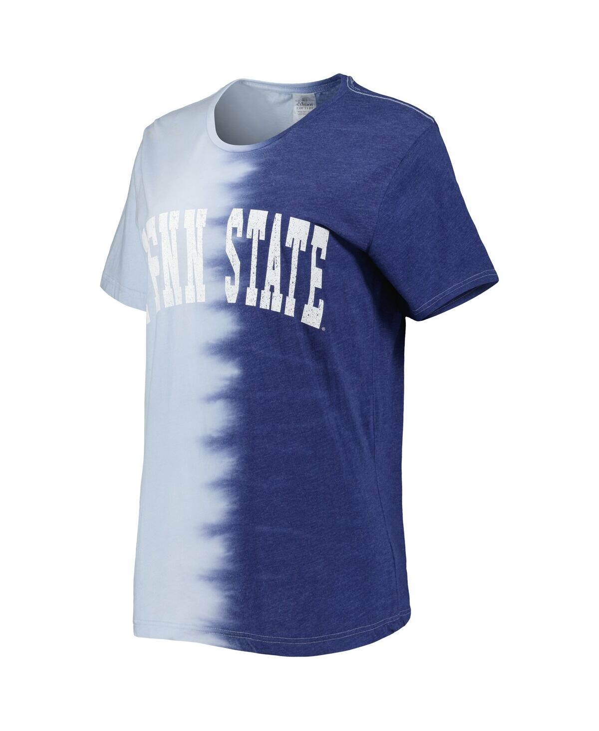 Shop Gameday Couture Women's  Navy Penn State Nittany Lions Find Your Groove Split-dye T-shirt