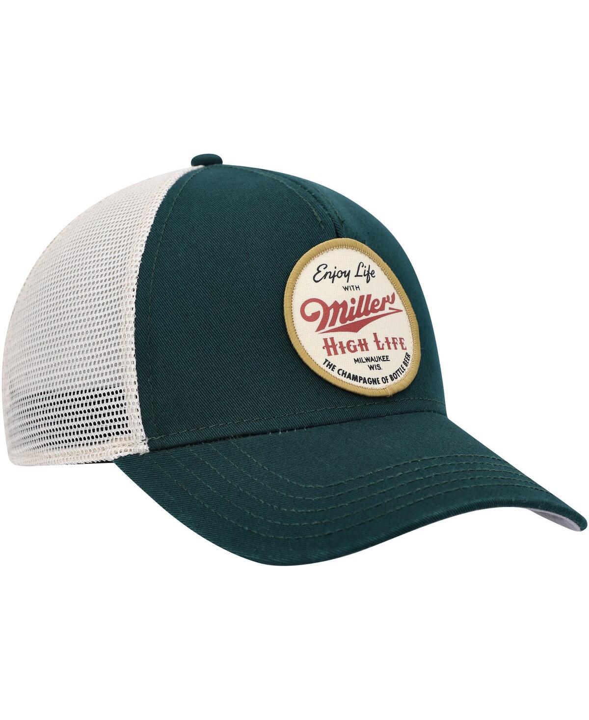 Shop American Needle Men's  Green, Cream Miller Valin Trucker Snapback Hat In Green,cream