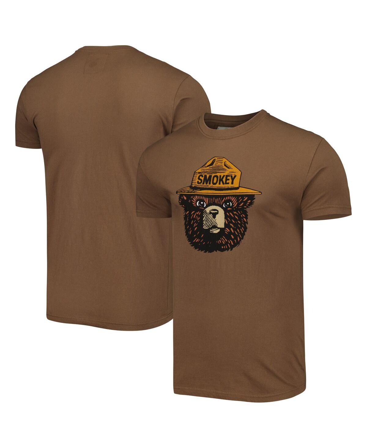 American Needle Men's And Women's  Brown Smokey The Bear Brass Tacks T-shirt In Green