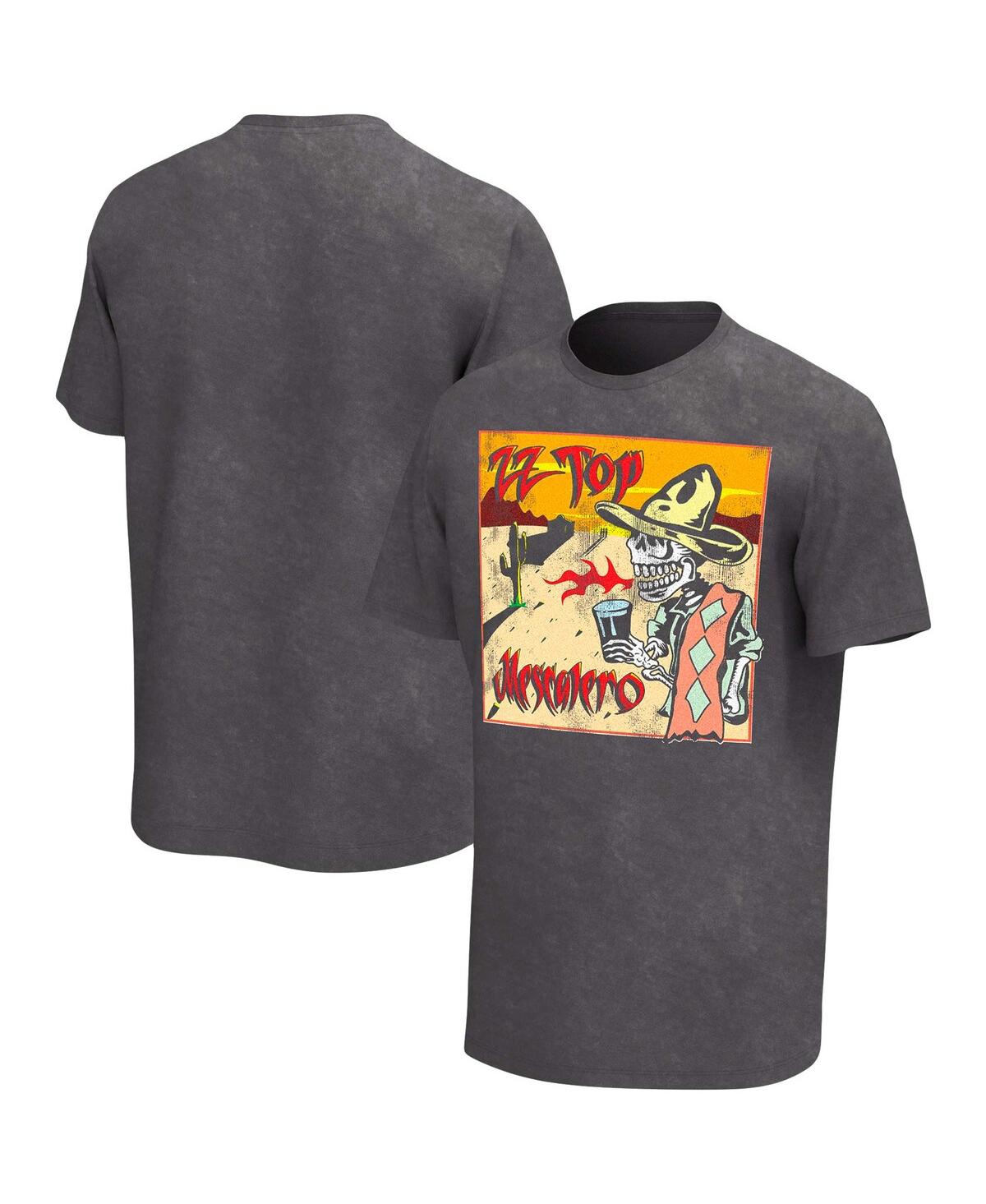 Shop Philcos Men's Charcoal Zz Top Mescalero Washed Graphic T-shirt